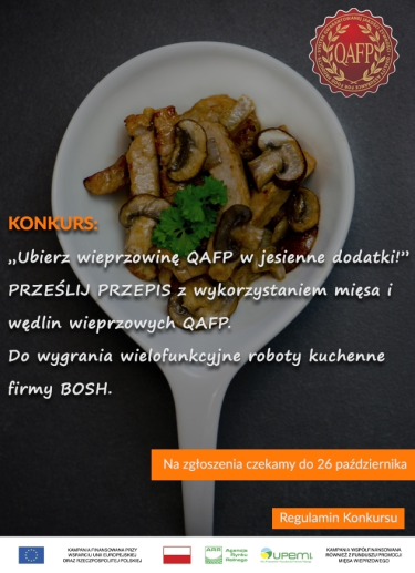 Konkurs "Ubierz wieprzowinę QAFP w jesienne dodatki!"