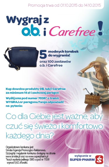 Wygraj z OB i Carefree w Superpharm