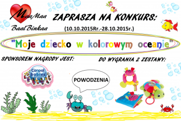 Konkurs "Moje dziecko w kolorowym oceanie"
