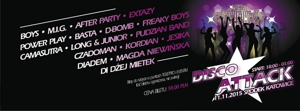 Zgarnij zaproszenia na festiwal Disco Attack w Katowicach