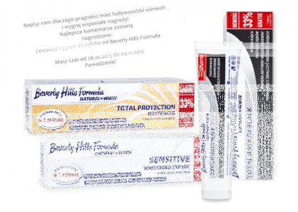 Opisz swój wymarzony uśmiech. I zgarnij zestaw 3 past do zębów!