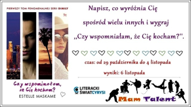 Konkurs "Czy wspominałam, że..."