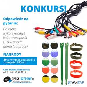 Konkurs "Pomysł na zastosowanie opasek rzepowych BTB" do godz. 14:00