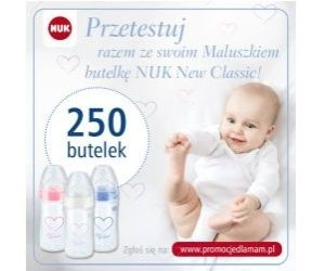 Do przetestowania 250 nowych butelek NUK New Classic!