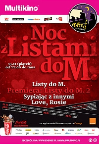 Konkurs ENEMEF "Noc z Listami do M" Koszali, Poznań, Gdańsk, Wrocław, Warszawa