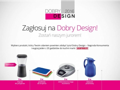 Konkurs "Zagłosuj na Dobry Design 2016"
