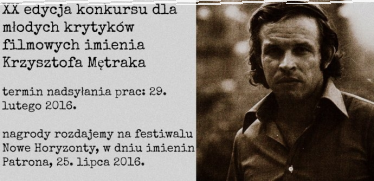 Konkurs o nagrodę im. Krzysztofa Mętraka