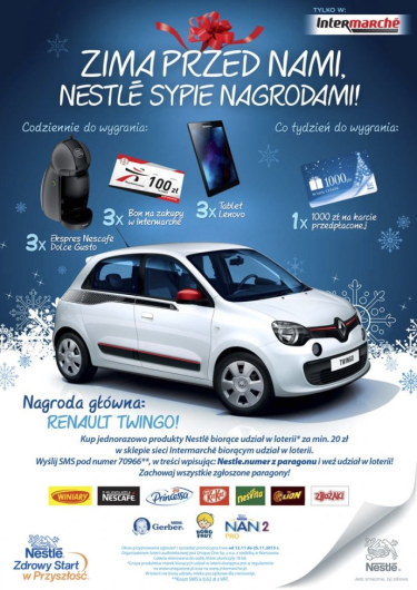 Konkurs "Zima przed nami Nestle sypie nagrodami"