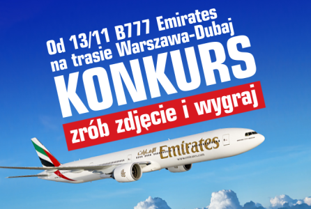 Konkurs "Zrób zdjęcie B777 Emirates"