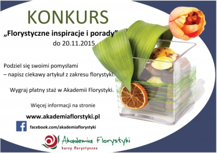 Konkurs "Florystyczne inspiracje i porady"