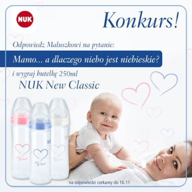 Wygraj butelkę Nuk New Classic 250 ml