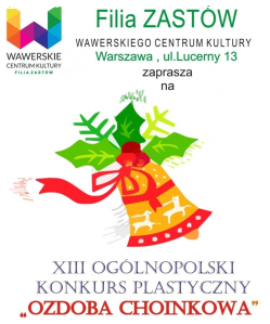 Konkurs plastyczny dla dzieci "Ozdoba choinkowa" Warszawa