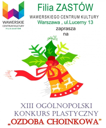 Konkurs plastyczny dla dzieci "Ozdoba choinkowa" Warszawa