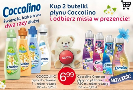 Kup 2 butelki płynu i odbierz Miś Coccolino