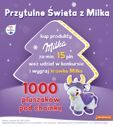 Konkurs "Przytulne święta z Milką" Carrefour