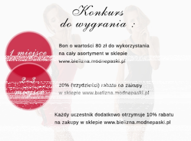 Zgarniaj nagrody od Bielizna.ModnePaski.pl