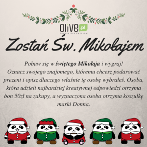 Konkurs "Pobaw się w świętego Mikołaja i wygraj"