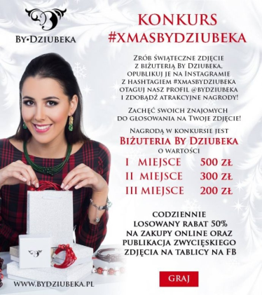Konkurs "Świąteczne zdjęcie z biżuterią By Dziubeka"