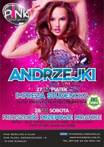 Wejściówki na Andrzejki w Pink Bowling & Club, Suwałki