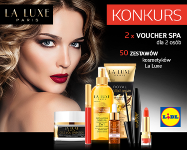 Wygraj bon do SPA, lub mega zestaw kosmetyków La Luxe!