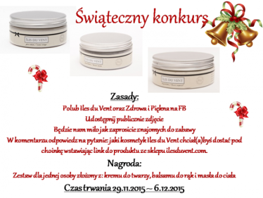 Konkurs "Rozdanie z marką ILES DU VENT"