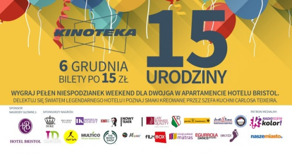 Konkurs "15 Urodziny Kinoteki" Warszawa