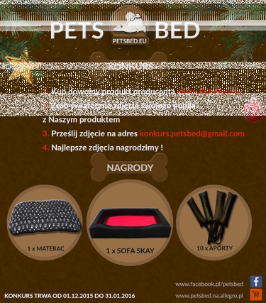 Konkurs fotograficzny "Świąteczny PetsBed.eu"