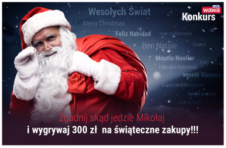 Konkurs "Wesołych Świąt, czyli skąd jedzie Mikołaj"