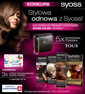 Konkurs "Stylowa odnowa z Syoss" w sklepach Super-Pharm