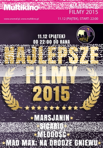 Konkurs "Wygraj bilety na Noc Najlepszych Filmów 2015 w Silver Screen" Łódź (do godz. 14:00)