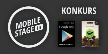 Konkurs Mobilestage.in 2.0 - wygraj kupony prezentowe do Google Play i Spotify oraz gadżety