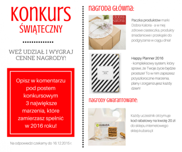 Konkurs świąteczny z dobrą kalorią!