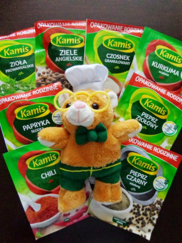 Wygraj misia Kamisia i zestaw przypraw firmy Kamis