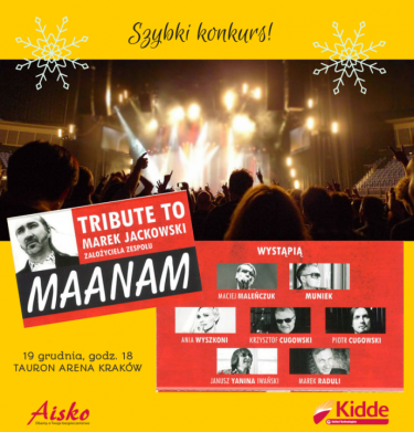 Wygraj bilety na koncert Oprócz błękitnego nieba - Tribute to Marek Jackowski, Kraków