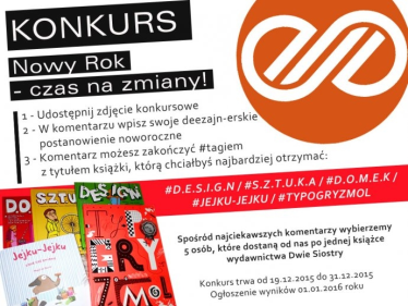 Konkurs "Deezajn-erskie postanowienie noworoczne"