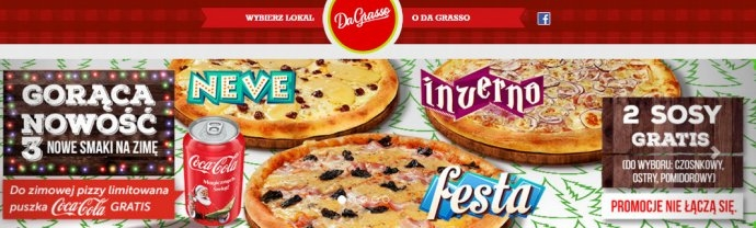 Kupon na pizzę w Da Grasso, Suwałki, do godz. 12:00