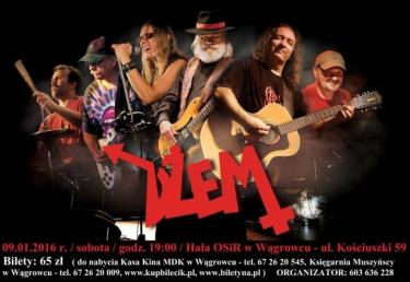 Konkurs "Wygraj wejściówki na koncert "Dżemu"" Wągrowiec (godz. 12:00)