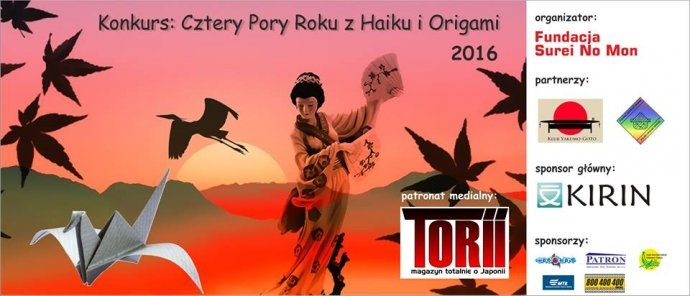 Konkurs "Cztery pory roku z haiku i origami" 4 etapy