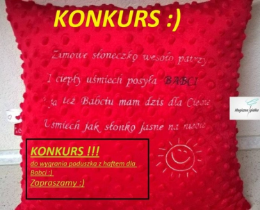 Wygraj posuszkę z haftem na Dzień Babci