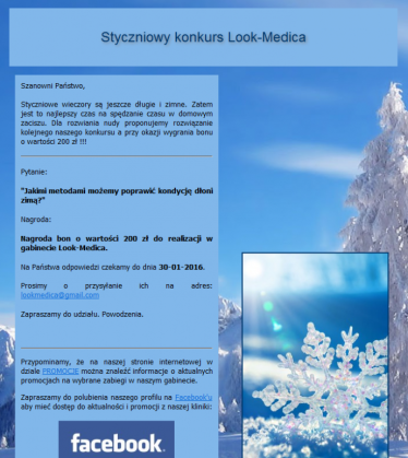 Styczniowy konkurs Look-medica, Łódź