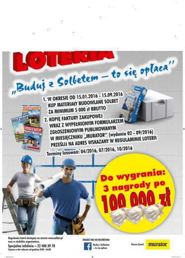 Konkurs "Buduj z SOLBETEM - to się opłaca"