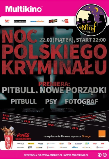 Wygraj bilety na ENEMEF: Noc Polskiego Kryminału, Poznań (do godz. 13.00)