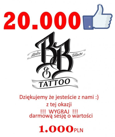 Wygraj całodniową sesje tatuażu o wartości 1,000 PLN