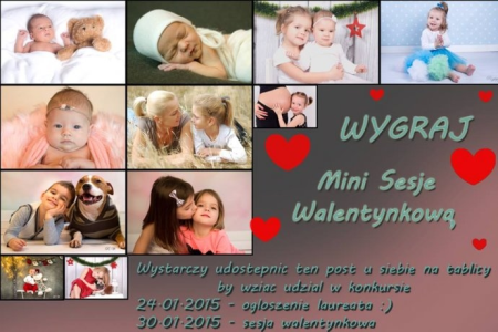 Wygraj mini sesję Walentynkową