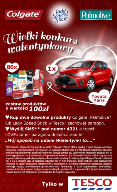 Wielki konkurs walentynkowy w Tesco