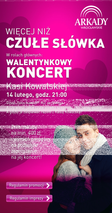 Wygraj zaproszenie na koncert walentynkowy Kasii Kowalskiej, Wrocław