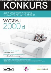 Konkurs "Zaprojektuj tkaninę na poduszkę w stylu YOUNG i GLAMOUR"