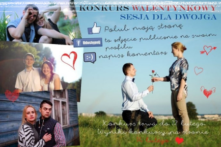 Konkurs "Sesja fotograficzna dla dwojga" Suwałki do godz. 12:00