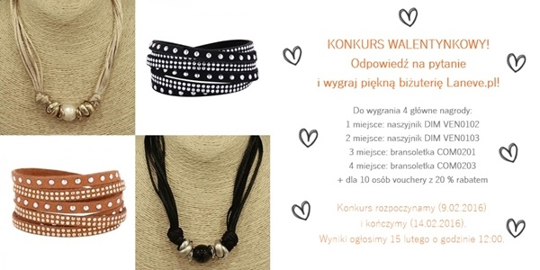 Konkurs "Odpowiedź na pytanie i wygraj piękną biżuterię Laneve.pl"