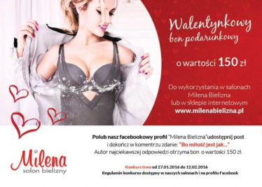 Konkurs Walentynkowy z Bielizna Milena
